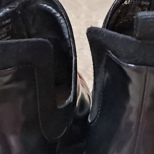Zara black ankle boots like new, size 39, PU material