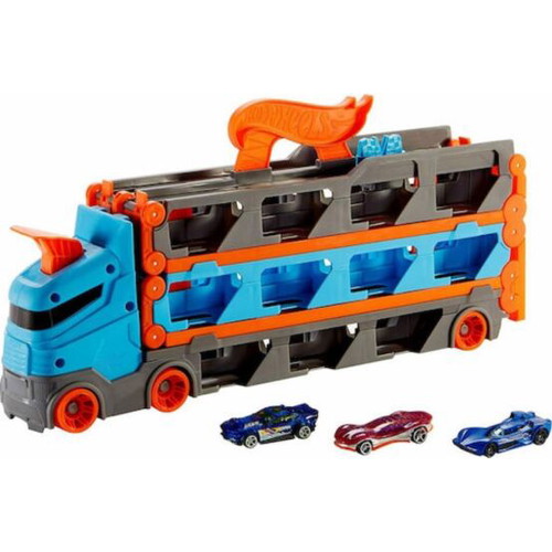 Hot Wheels Speedway Hauler set like new