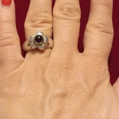 Silver ring 925 new, size 61