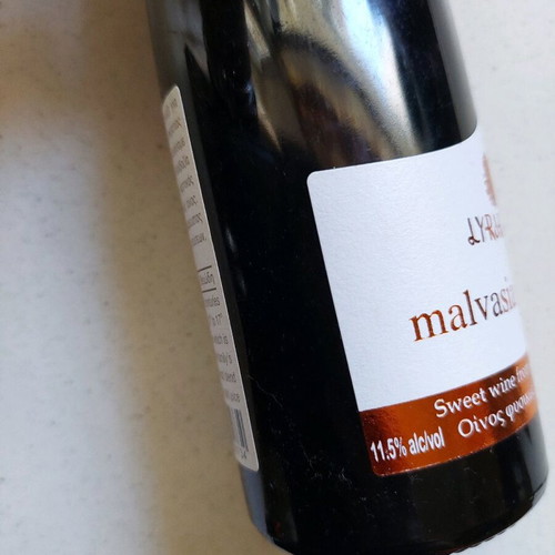 Malvasia of Crete white naturally sweet wine new