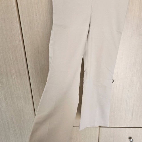Crop office style pants like new, beige, size medium