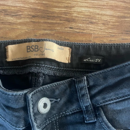 BSB women's jeans size 26 used, black