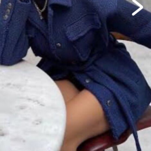 Zara blue oversized jacket coat new, size M