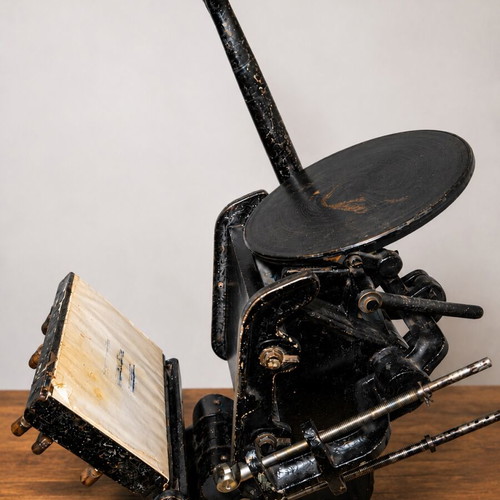 Vintage CRONOS cast iron letterpress
