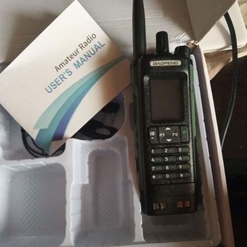 Baofeng UV32 GPS new VHF/UHF with case and charging dock