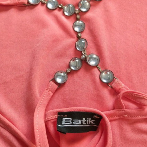 Vintage Y2K Batik Top like new, pink, lycra fabric