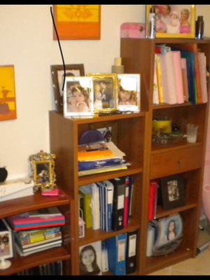 Bookcase used, two largest pieces 1.15x50 and 1.60x50 cm