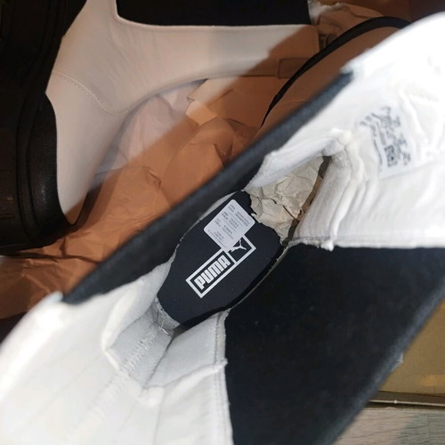 Puma Mayze Stack Chelsea boots new, size 41, black and white