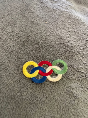 Olympic Games embroidered patch, authentic