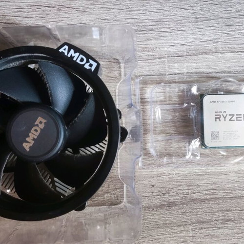 AMD Ryzen 3 2200G processor used with cooler