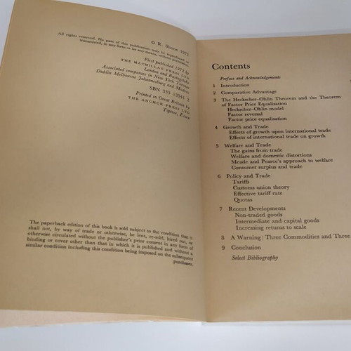 Macmillan Studies in Economics The Pure Theory of International Trade used
