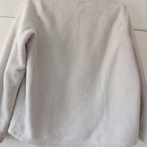 Oysho fleece pajama top like new, white, size XS