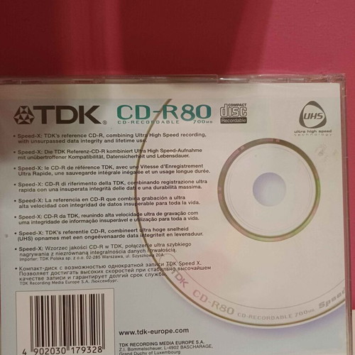 CD-R80 recordable discs new, pack of 18, 700MB