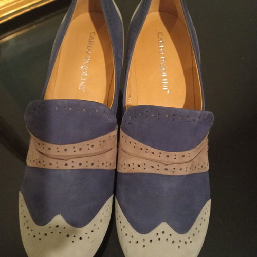 Carlo Pazolini shoes pumps size 39, regular fit, blue multicolor, new, genuine leather