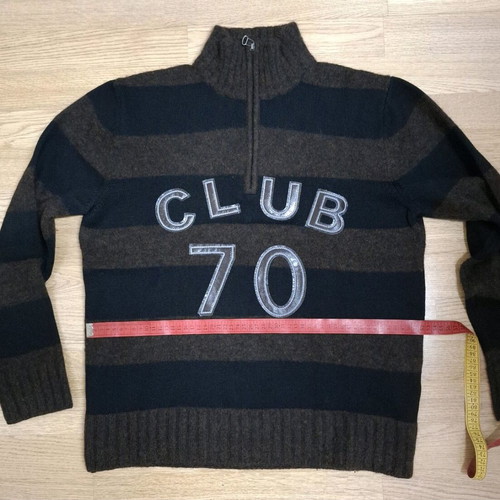 Hugo Boss wool sweater Medium like new, brown-black