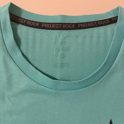 Under Armour Project Rock Iron Paradise T-shirt, turquoise, size L