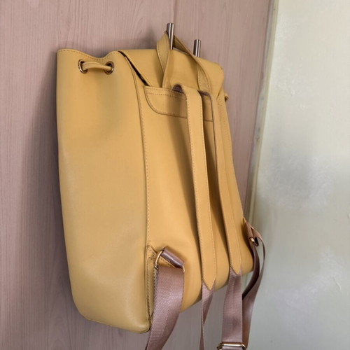 Axel Valentina backpack yellow with embroidered flap