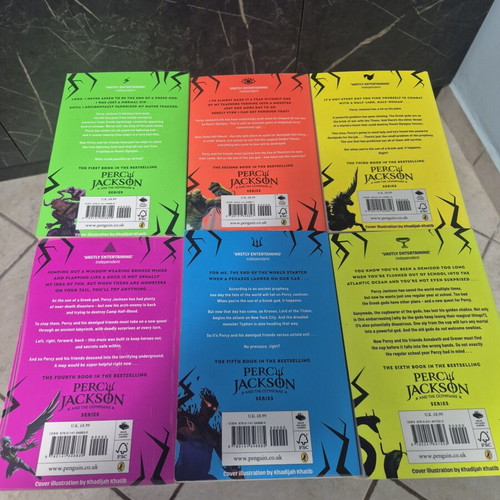Percy Jackson and the Olympians Complete Set of 6 Books by Rick Riordan