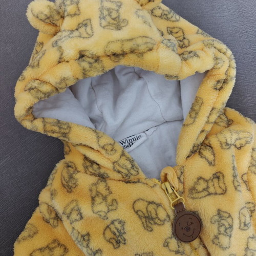 Winnie the Pooh Baby Romper like new with hood