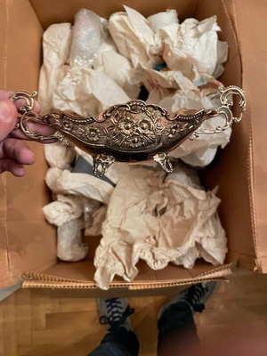 Vintage silver-plated fontaniera like new