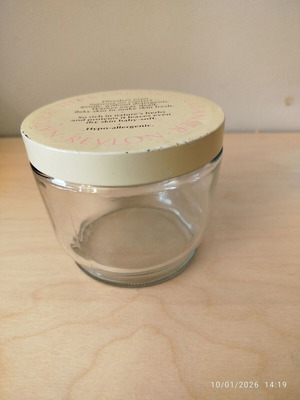Vintage Revlon glass jar used