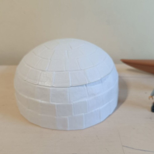 Playmobil vintage igloo set used with kayak and figures