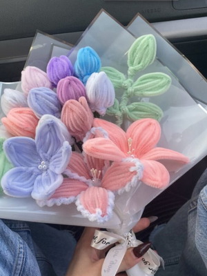 Handmade aromatic flower bouquet large size with waterproof wrapping