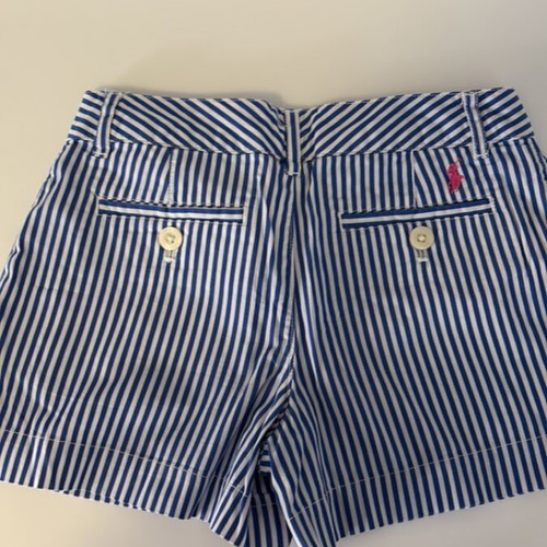 Ralph Lauren kids striped blue white shorts like new, age 7
