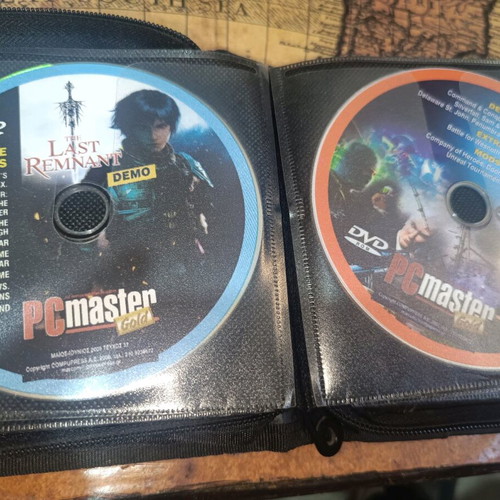 Case with various PC games and demos used