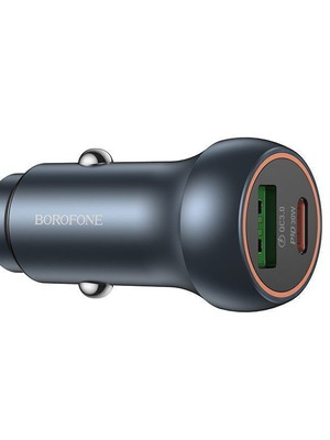 Borofone BZ32B Fresh car charger 48W 1x USB-C 1x USB-A gray