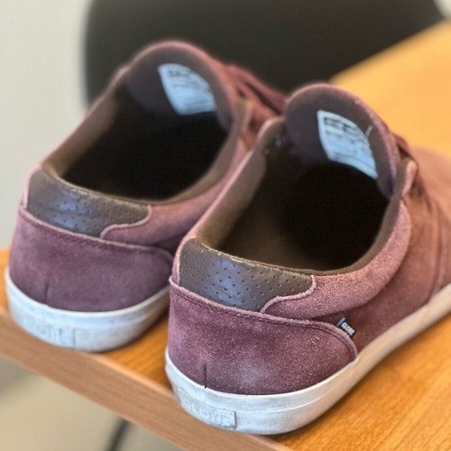 Globe men's shoes used, bordeaux suede size 45