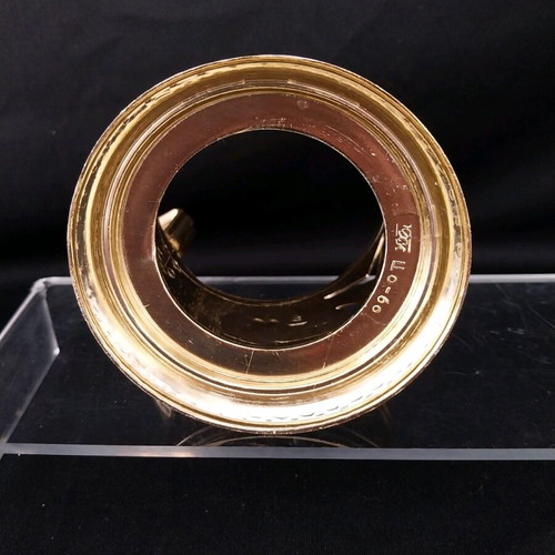 Vintage set of 2 metal holders with USSR glasses