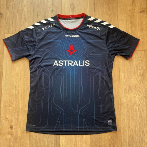Hummel Astralis 2021/22 Blue E-Sports CSGO Game Jersey T-shirt Men's XL