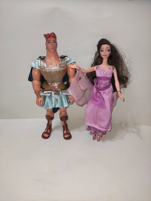 Mattel Disney Hercules and Megara dolls 1997 like new set