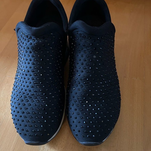 Ash women's sneakers like new, black with stones