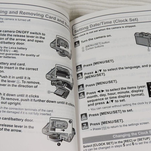 Leica D-Lux 5 user manual with CD, multilingual