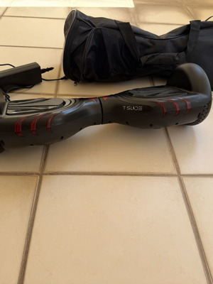 Hoverboard T-SLIDE black with charger and carrying bag, like new