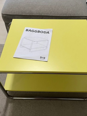 BAGGBODA coffee table IKEA, yellow, 71x50 cm