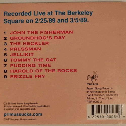 Primus Suck on This CD used