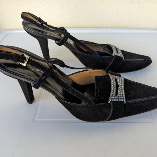 Tods suede pumps used, size 38.5, black