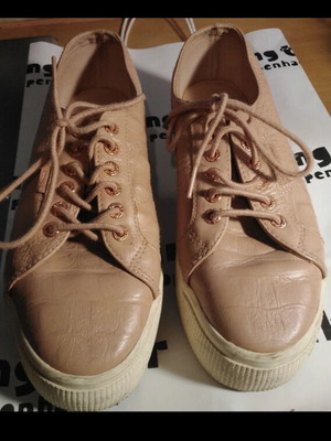 Δερμάτινα παπούτσια Superga δίπατη σόλα