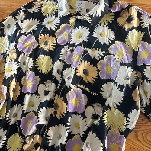 H&M Floral Shirt XXL like new, multicolor, relaxed fit