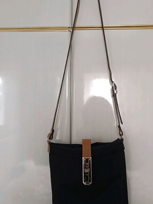 La Bagagerie crossbody bag black and beige like new