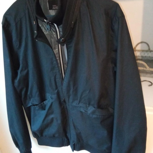 Zara Man black bomber jacket retro like new, sizes M and L