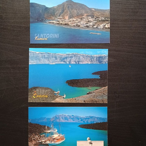 Postcard set Paros Antiparos Santorini, 17 pieces