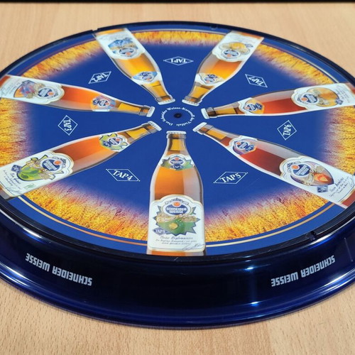 Schneider Weisse beer promotional non-slip plastic serving tray used