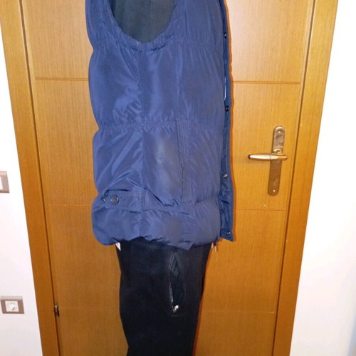 Sleeveless men's jacket blue like new with hood