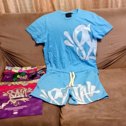 Syna World T-Shirt and Shorts Set, baby blue, size S
