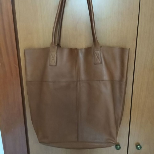 Marks & Spencer Autograph leather shoulder bag, light brown