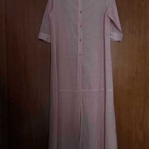 Doca Sheer Kaftan cover up size L like new, pink beige